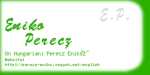 eniko perecz business card